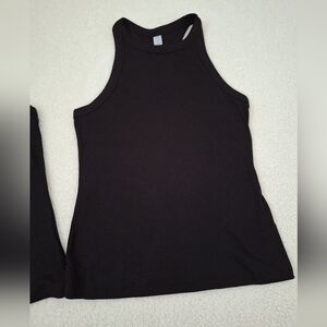 NWOT Old Navy Black Ultralite Go Dry Ribbed Workout Tank Top Small